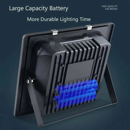 Foco De 100w Led Solar+ Panel Solar + Control Envio Gratis 6500