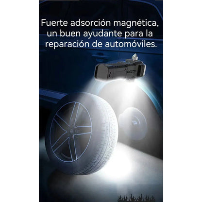 Linterna Solar Táctica Militar Indestructible Martillo Frío Negro
