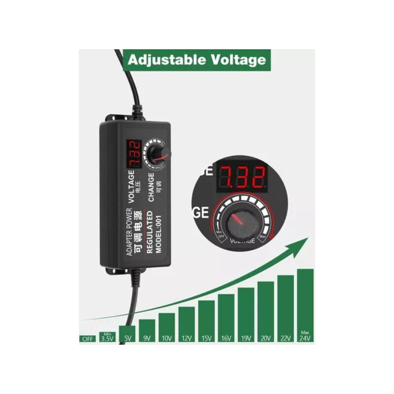 Adaptador De Energia Regulable Ac/dc Telf Notebook Equipos