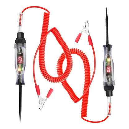 Pack 2 De Probadores De Voltaje De Pantalla Digital 3-24-48v Rojo