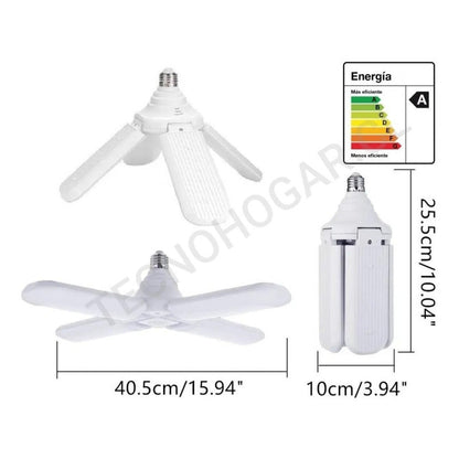Ampolletas Led 4 Aspas Ángulo Ajustable 60w Ahorradora X4 Blanco Neutro