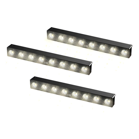 Pack X3 Aplique Solar Pared Lampara Inducción Led Exterior Frío/calido