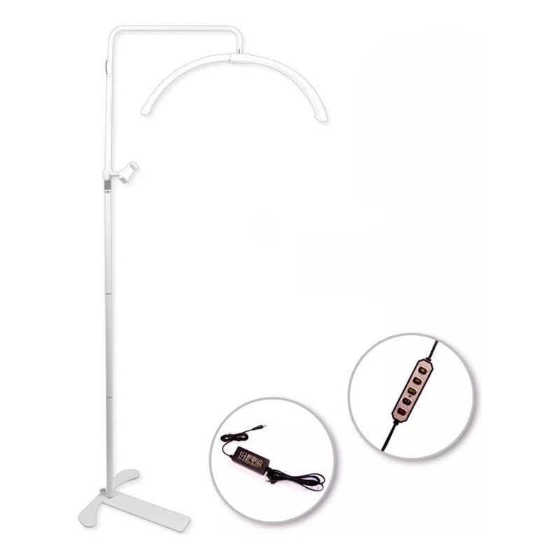Lampara Led Lashista Manicure Estetica Led Media Luna