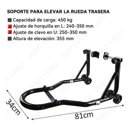 Caballete Para Motos Soporte Elevador Trasero Y Delantero
