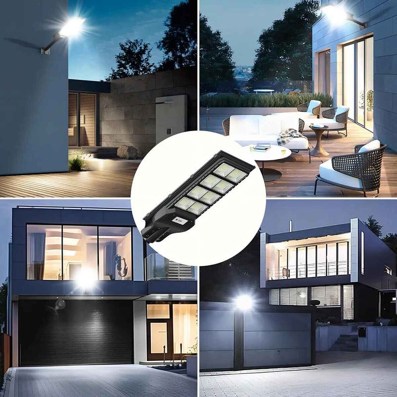 Foco Solar Tecnohogar 1000w Con Sensor Y Control Remoto Negro Blanco Frío