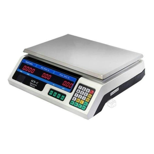 Peso Digital Balanza 40kg Con Bandeja Negro