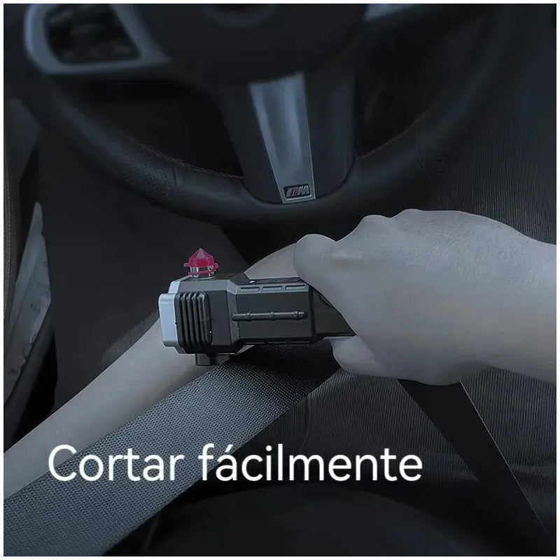 Linterna Solar Táctica Militar Indestructible Martillo Frío Negro