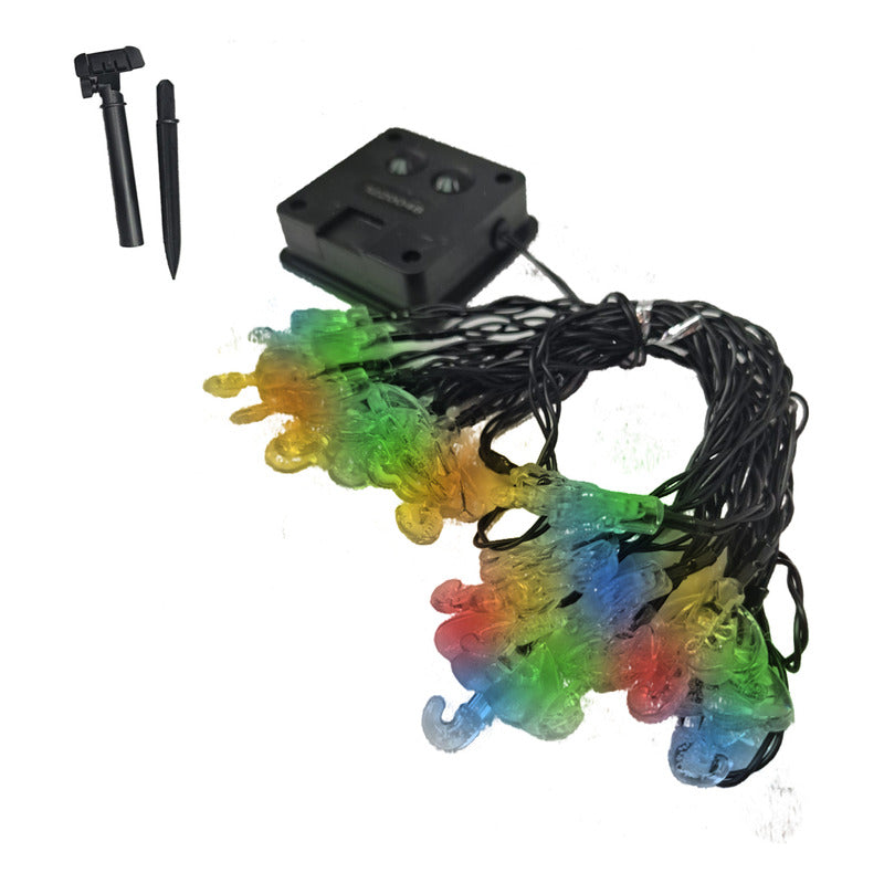 Pack X 2 Luces Solares Navidad Guirnalda  Varios Modelos