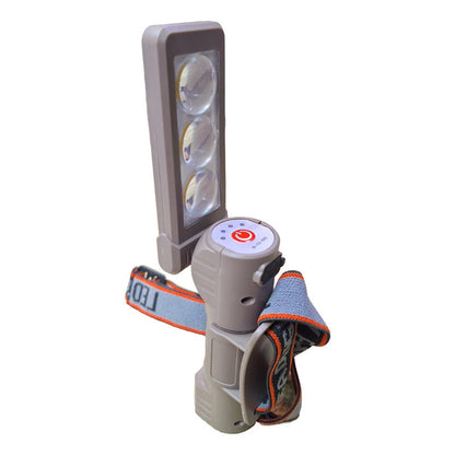 Linterna Cintillo Led Brillante Cabeza Encendido Con Sensor Amarilla Negra