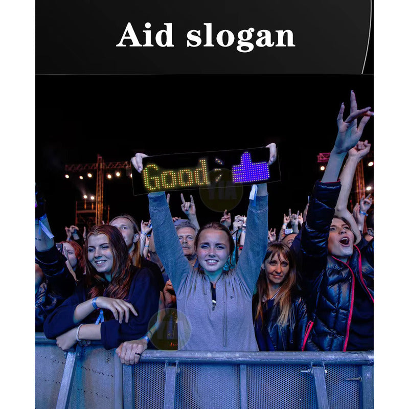 Letrero Led Programable Para Automóvil Usb Multicolor