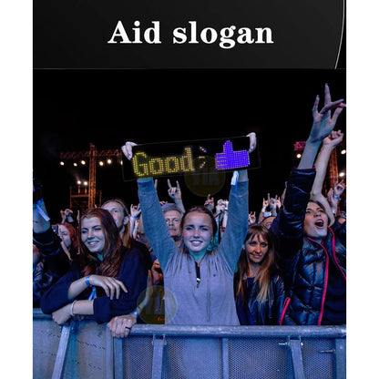 Letrero Led Programable Para Automóvil Usb Multicolor