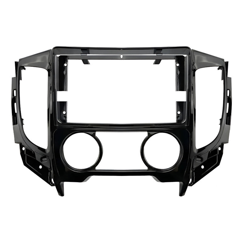 Bisel Para  Radio Adaptador Mitsubishi L200 9 Pulgadas Negro