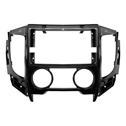 Bisel Para  Radio Adaptador Mitsubishi L200 9 Pulgadas Negro