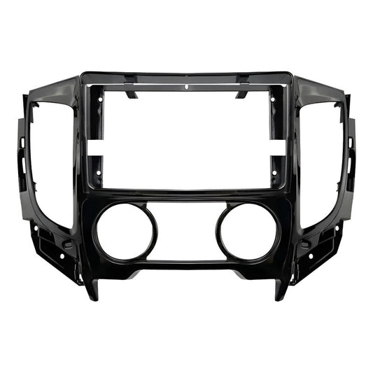 Bisel Para  Radio Adaptador Mitsubishi L200 9 Pulgadas Negro