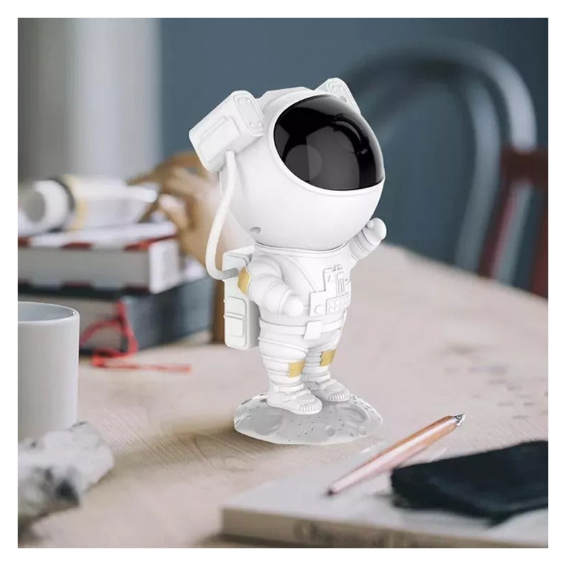 Proyector Lámpara Luz Led Galaxia Astronauta Control Nebula Blanco