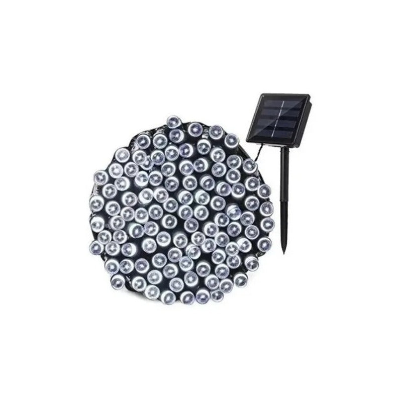 Pack X3 Luces Solares Navidad Guirnalda 10 Metros 100 Led
