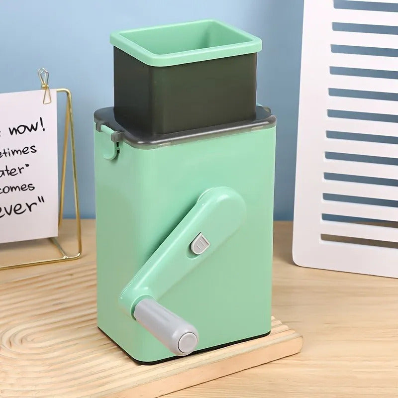 Rebanador Rayador Cortador De Queso Vegetales Frutas Verde Claro