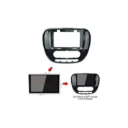 Bisel Adaptador Kia Soul 2014-2018 9  Negro Brillante Negro