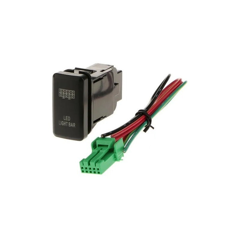 Interruptor De Botón De Barra De Luz Led Azul 12v 12v Azul