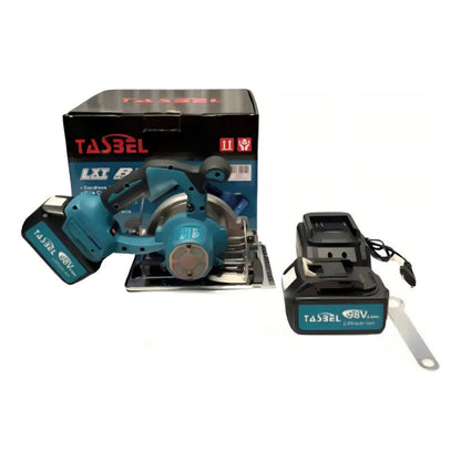 Sierra Circular Inalámbrica + 2 Baterías Color Azul Petróleo Frecuencia 50