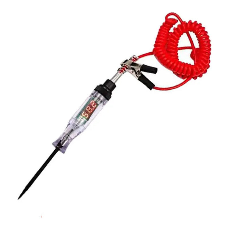 Pack 2 De Probadores De Voltaje De Pantalla Digital 3-24-48v Rojo