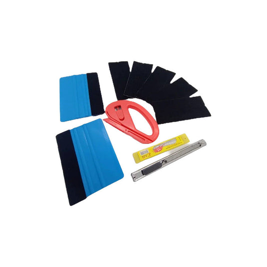 Kit De Herramientas Papel Polarizado Vinilo Stickers Azul