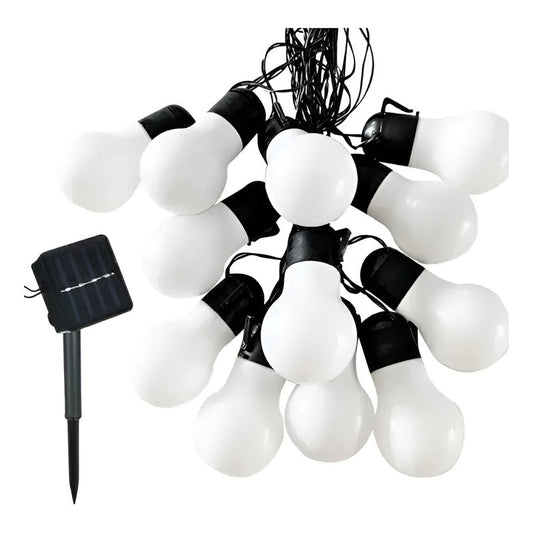 Luces Led Bolitas Guirnalda Calida Solar Navidad Cálida