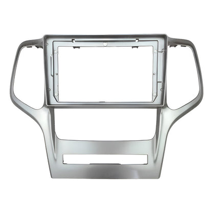 Bisel Adaptador Radio 9 PuLG Jeep Grand Cherokee 2008-2012 Plateado