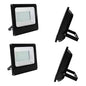 Pack 2 Foco Led 200w Reflector Luz Exterior Cultivo Canchas Negro Fría