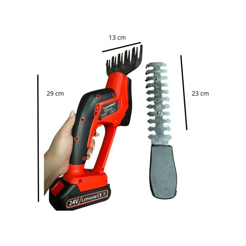 Cortador Inalámbrico 2 En 1 Cortasetos Y Tijeras Podadora Turquesa