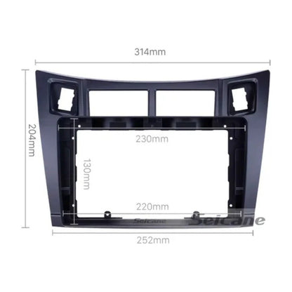 Bisel Radio Pantalla Toyota Yaris Sport 2006-12 9pul Negro