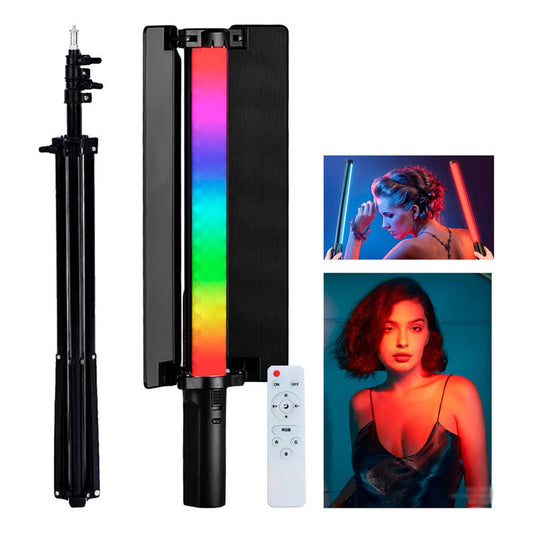 Lámpara De Fotografía Portátil Led Rgb Con Tripode Y Control