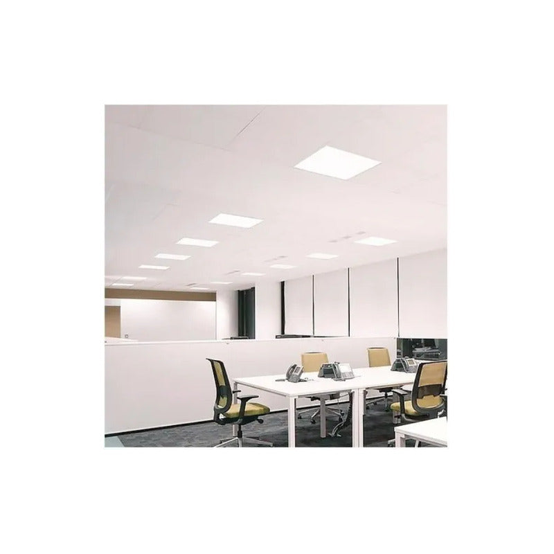 Pack X2 Panel Led Plafón 60x60cm Empotrable Cielo Foco Cuadr Blanco
