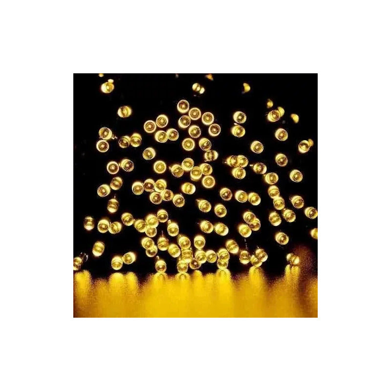 Pack X 2 Luces Solares Navidad Guirnalda 10 Metros 100 Led