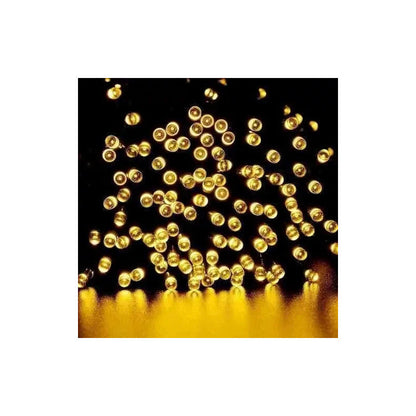 Pack X 2 Luces Solares Navidad Guirnalda 10 Metros 100 Led