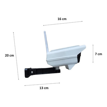 Foco Solar Tipo Camara Seguridad Sensor De Movimiento 77 Led Blanco Fría