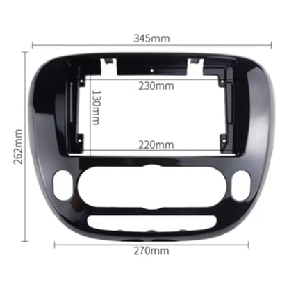 Bisel Adaptador Kia Soul 2014-2018 9  Negro Brillante Negro