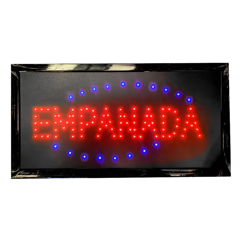 Letrero Aviso Led Signs Luminoso - Abierto - 48x25cm