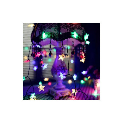 Estrellas Luces Led Solar Navidad Guirnalda Cinta Lineal