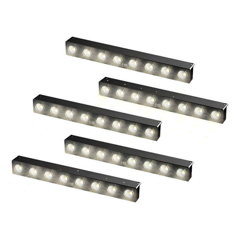 Pack X5 Aplique Solar Lampara Inducción Pared Led Exterior Cálido/frío