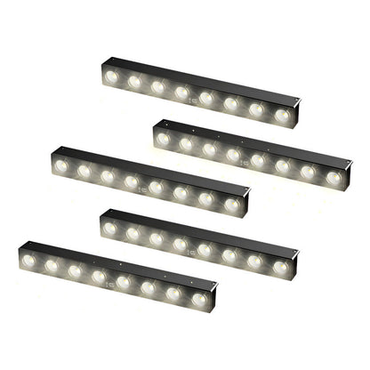 Pack X5 Aplique Solar Lampara Inducción Pared Led Exterior Cálido/frío