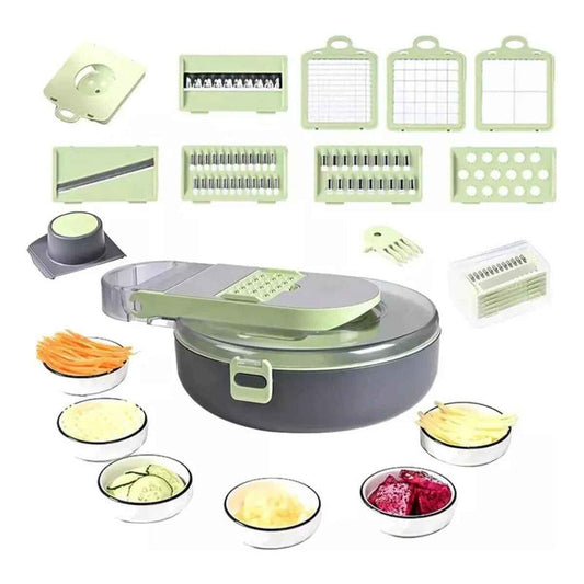 Picador Cortador 10 En 1 Rallador Multiuso Verduras Frutas