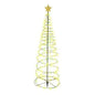 Estaca Solar Árbol Navidad Led Decorativa + Estrella - 85cm Amarillo