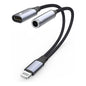 Adaptador De Cable Lighthing, Jack Audifonos Y Carga  Negro