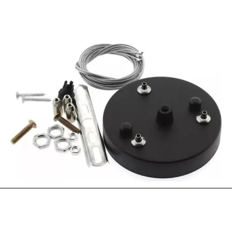 Lámpara Led Colgante Hexágono Abierta Moderna 36w Luz Fría