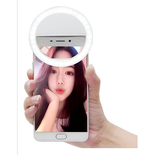 Aro De Luz, Anillo De Luz, 36 Led, 3 Modos De Luz Recargable Blanco Blanco Frío