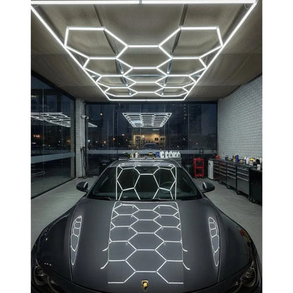 Luz Led Rectangular 14 Hexagonos 4.8x2.4mt 6500k 720w 220v