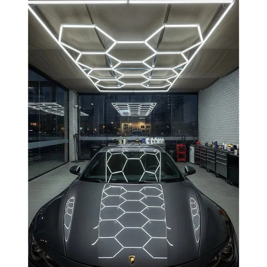 Luz Led Rectangular 14 Hexagonos 4.8x2.4mt 6500k 720w 220v