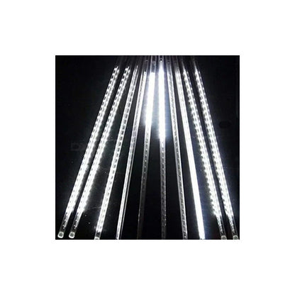 Luces Tubo Solar Led Guirnalda Lluvia De Meteoritos Exterior Blanco Frío