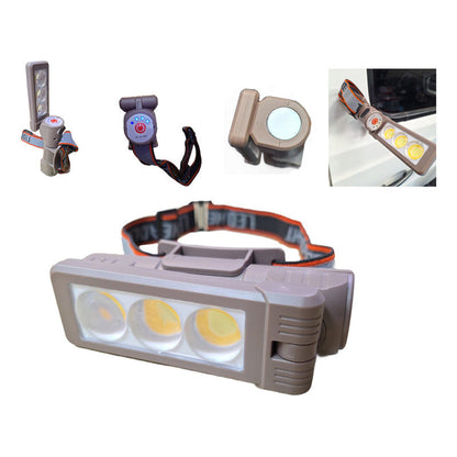 Linterna Cintillo Led Brillante Cabeza Encendido Con Sensor Amarilla Negra